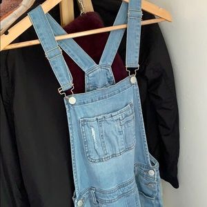 Ripped Blue Overalls